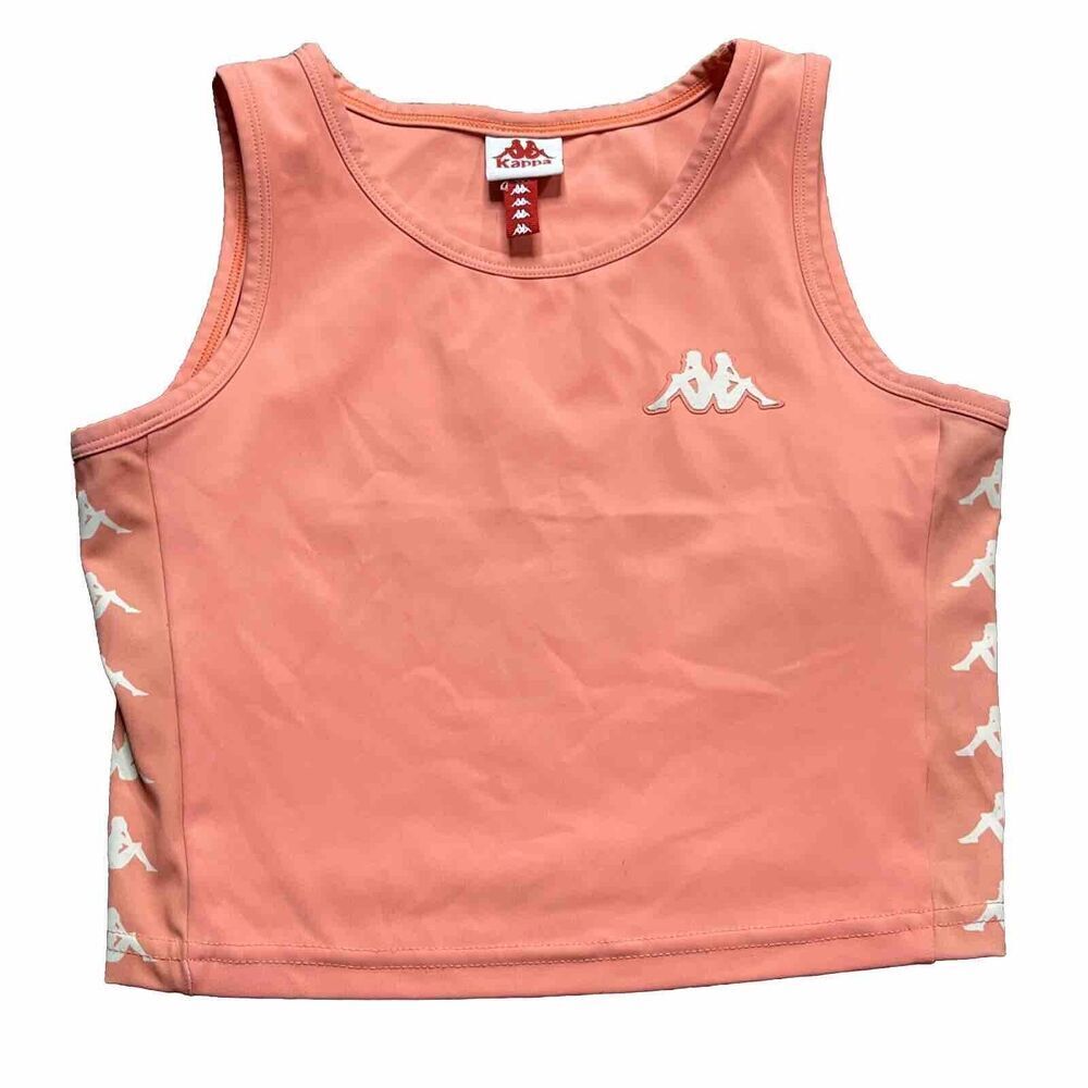 Kappa Orange Logo Top Sports‎ Bra Athletic Streetwear Sportswear Trendy XSMALL